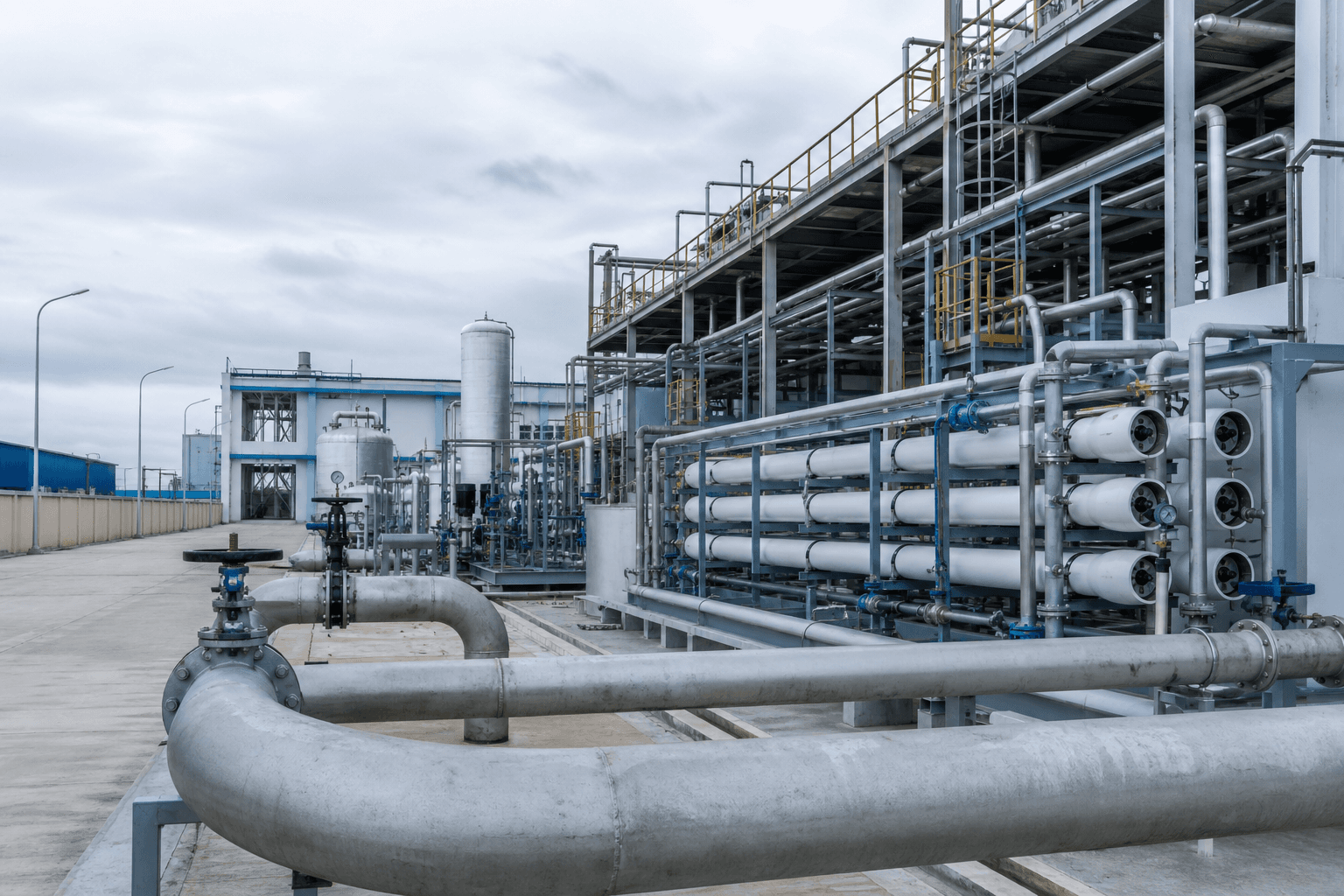 Industrial water treatment plant
